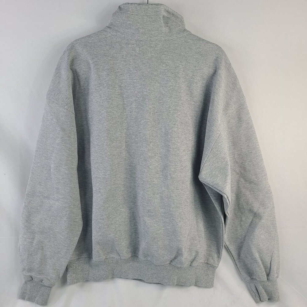 Pre Preworks Gray Half-Zip Pullover Sweatshirt With Embroidered É Logo Size L - Picture 8 of 8